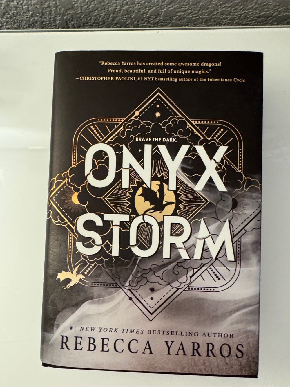 Onyx Storm by Rebecca Yarros - with dragon sprayed edges!